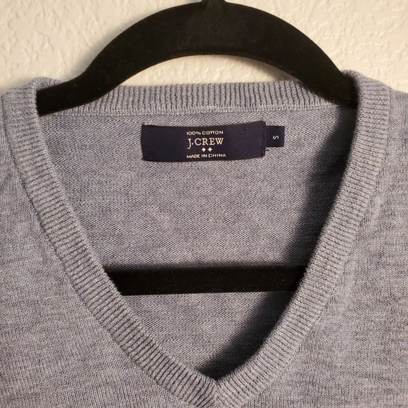 J. Crew Blue Cotton Sweater - Picture 2 of 4